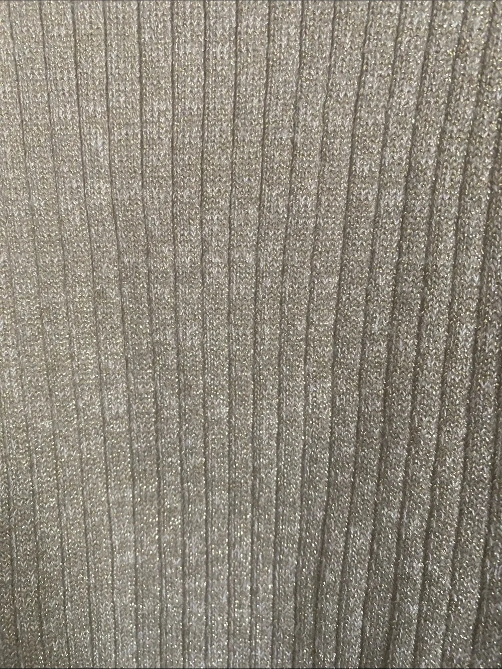 superdown Shimmery Ribbed Tank Top in Gold